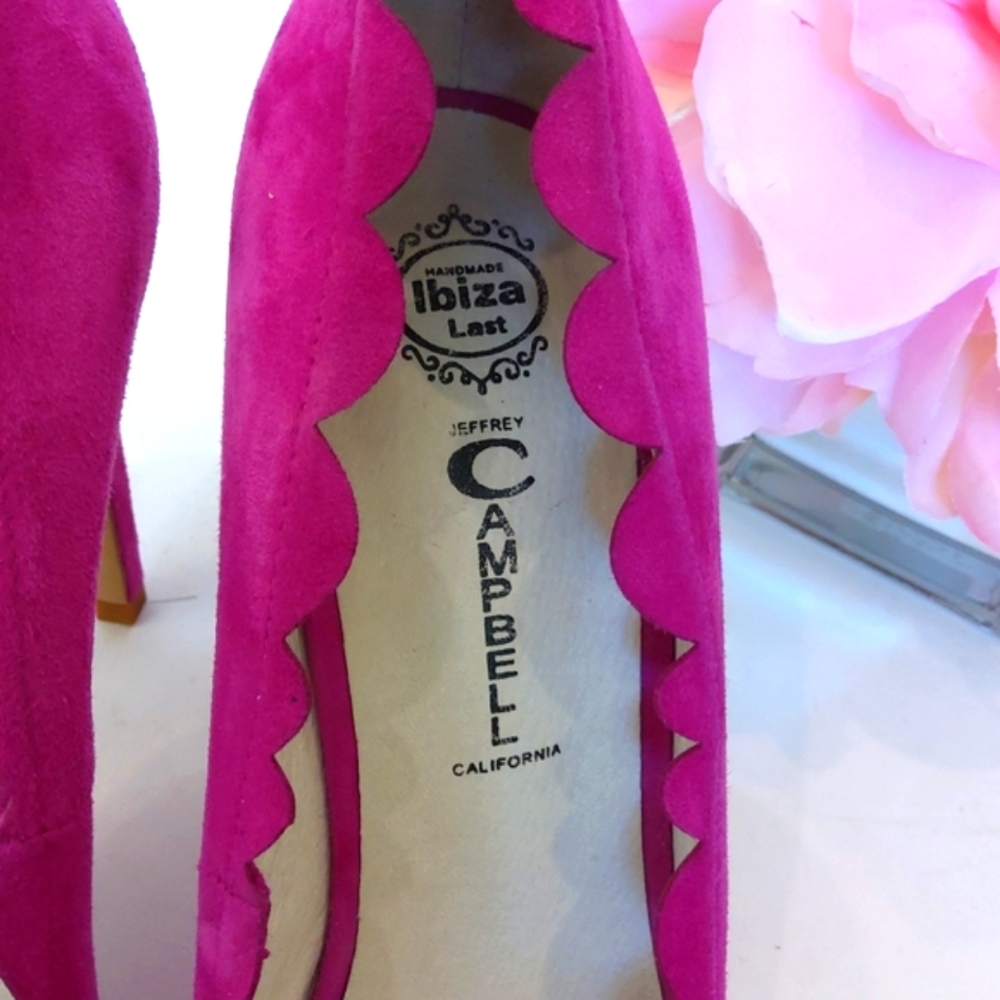 Jeffrey Campbell hot pink high heels pumps shoes - Picture 6 of 13